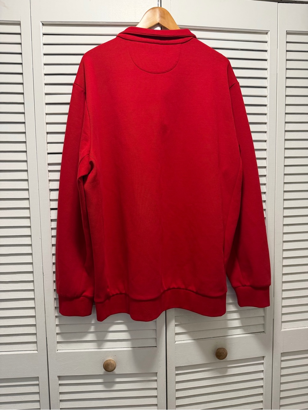 Ralph Lauren Red Snap-Collar Pullover Sweatshirt XXL - Picture 5 of 10